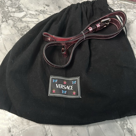 NWT Versace La Medusa repeat metallic-effect bag - Picture 9 of 16